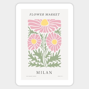 Milan Flower Market Botanical Exhibition Sticker